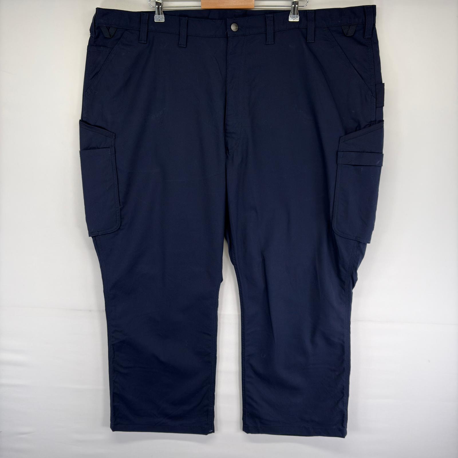 古着 カーハート Carhartt パンツ ワークパンツ ワンポイント 大きいサイズ カーゴパンツ サイドポケット W50 L30  ネイビー系 メンズ
