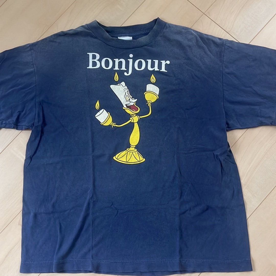 SAINT Mxxxxxx x Disney Beauty and the Beast SS Tee Bonjour "Navy"