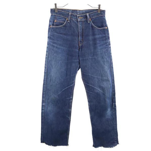 Levi's カットオフ ストレートデニムパンツ