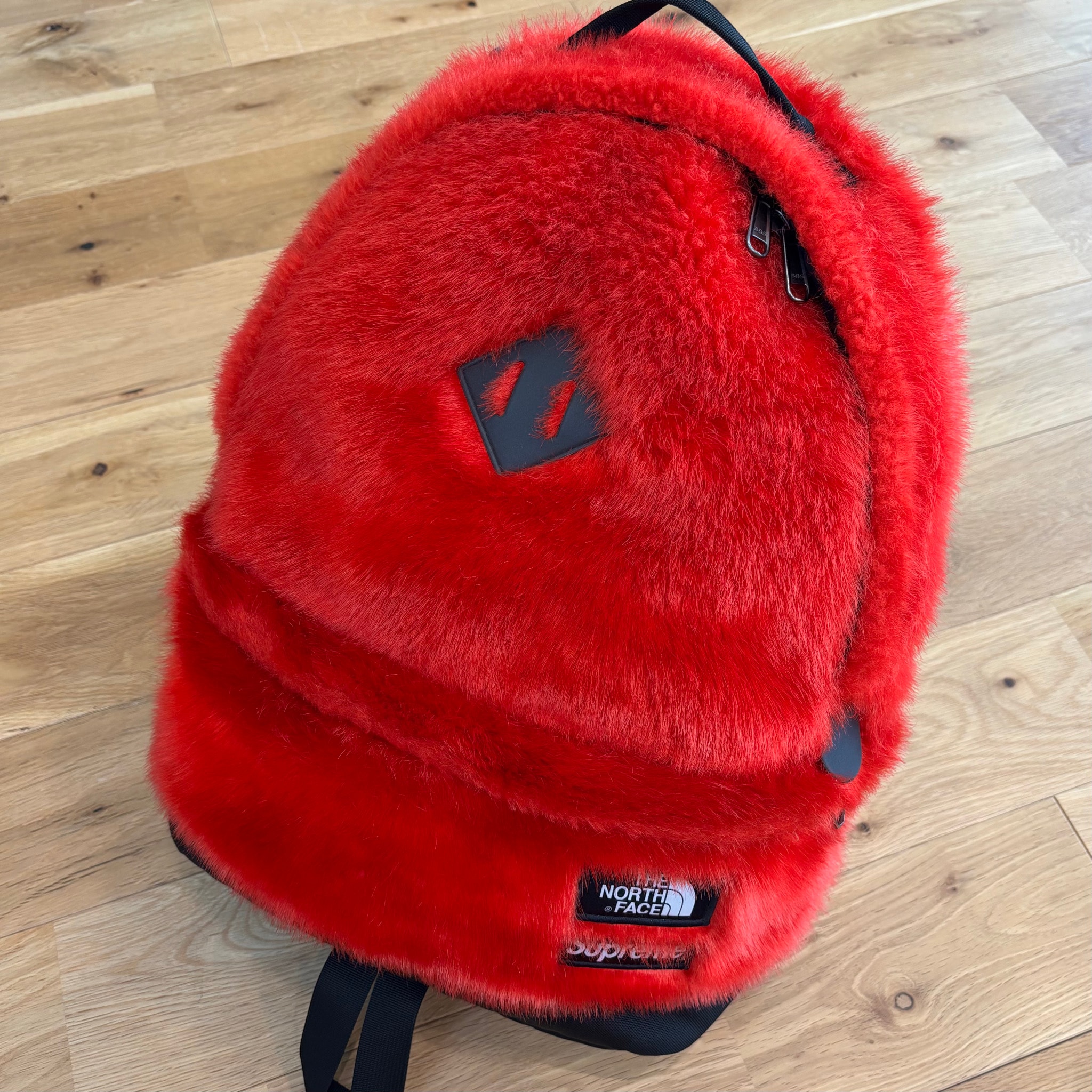 Supreme x The North Face Faux Fur Backpack "Red"