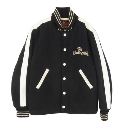 TENDERLOIN テンダーロイン T-PHARAOH メルトンウール ファラオ ジャケット スタジャン ブラック系 S【中古】