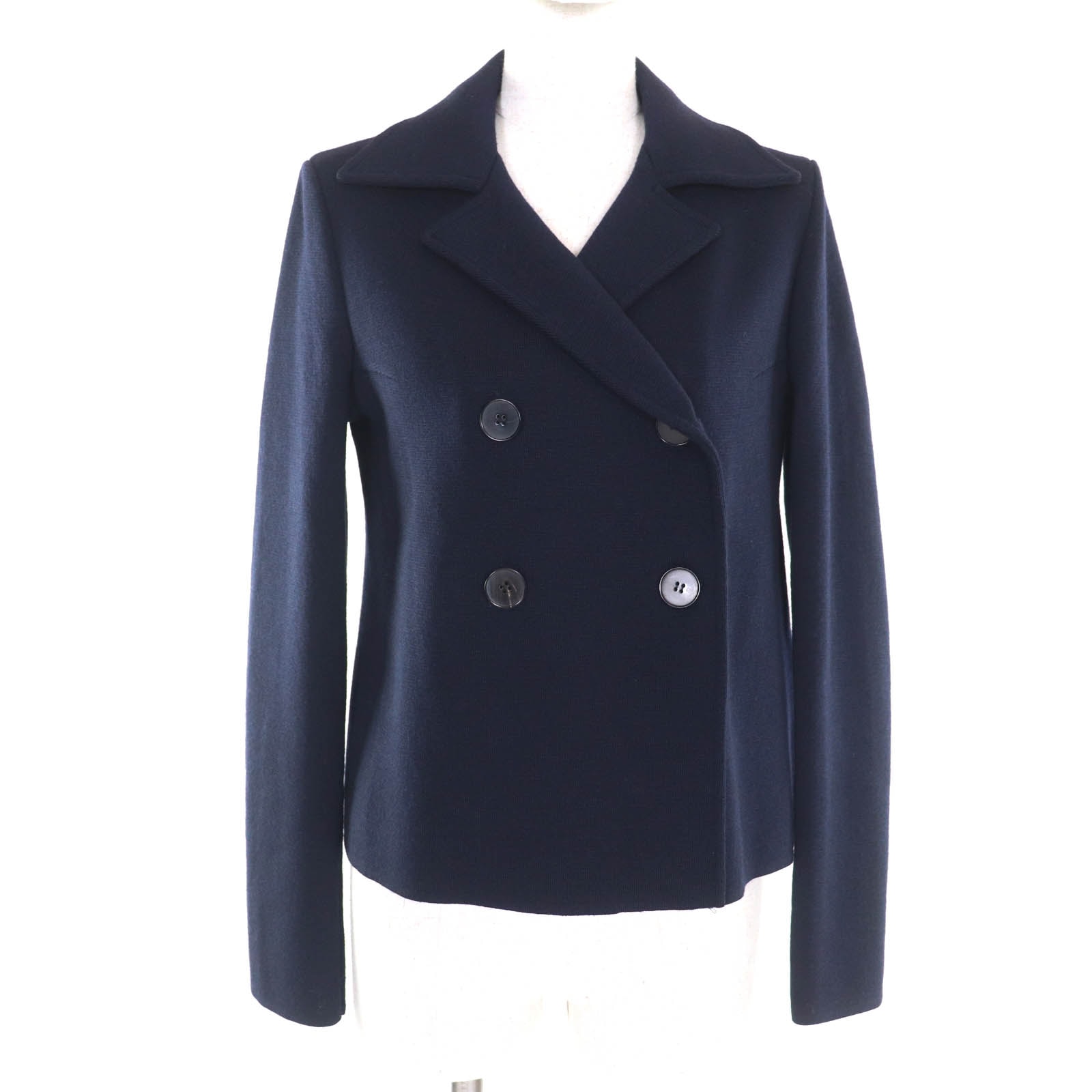 美品 ジルサンダー ジャケット ネイビー レディース 34 JSPL757039