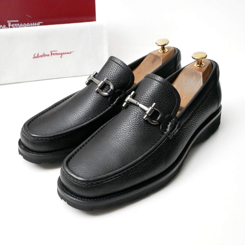 ■美品■Salvatore Ferragamo サルヴァトーレフェラガモ ローファー ガンチーニ レザー 靴 ブランド古着【中古】20260922/RB0953