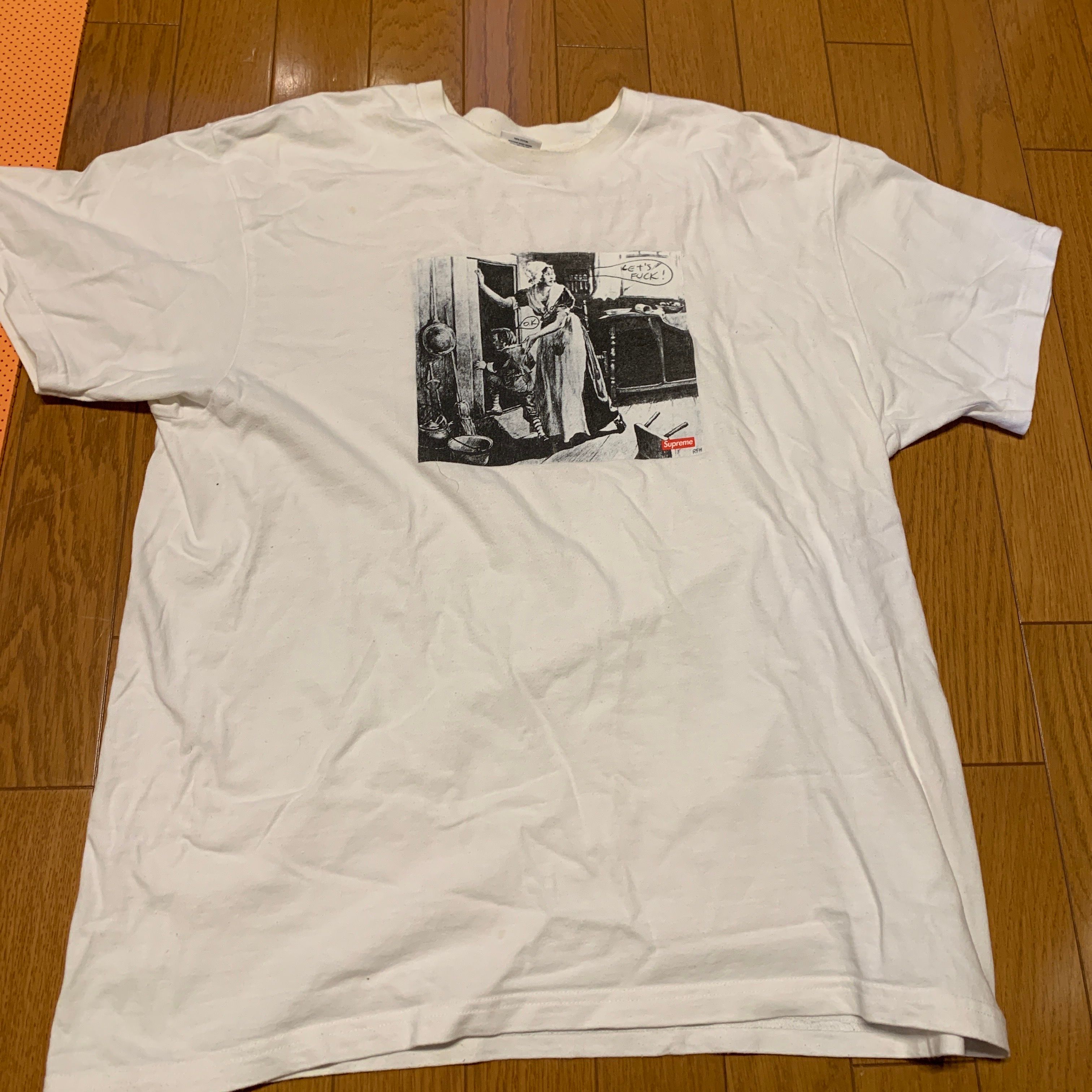 Supreme / Mike Kelley Hiding From Indians Tee "White"