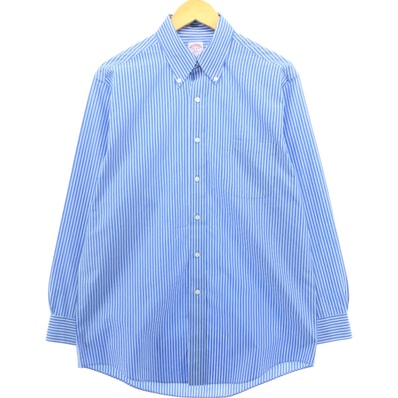 古着 ブルックスブラザーズ Brooks Brothers 346 長袖 ストライプシャツ メンズM相当/eaa544971