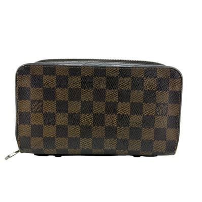 ルイヴィトン LOUIS VUITTON 長財布 ダミエ ジッピーXL ラウンドジップウォレット N63284 ブラウン