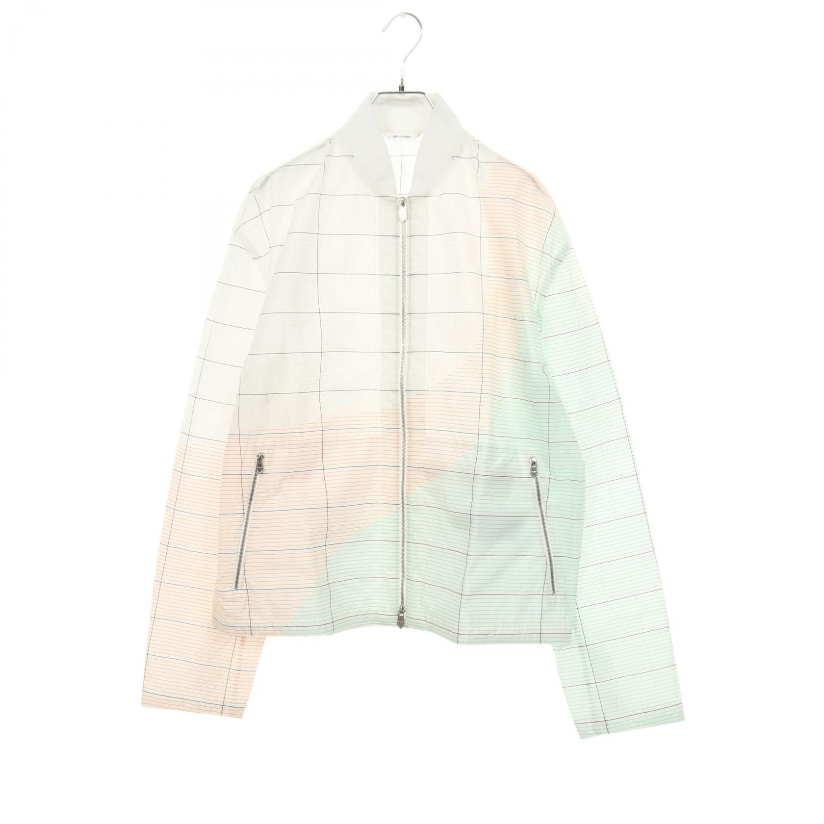 エルメス HERMES ブルゾン 衣料品 アウター ポリエステル ホワイト メンズ ホワイト系 / マルチカラー 【中古】