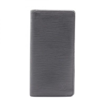 ルイ・ヴィトン LOUIS VUITTON ポルトフォイユ ブラザ 二つ折り長財布 財布 レザー エピ ノワール メンズ ブラック系 M60622 【中古】