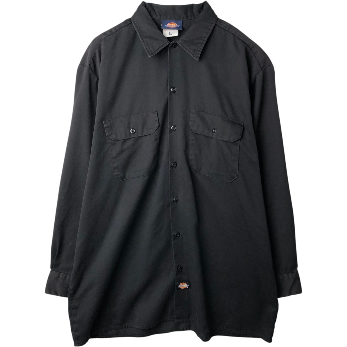 古着 ディッキーズ Dickies 長袖 ワークシャツ ボックスシャツ USA製 メンズL相当/eaa635616