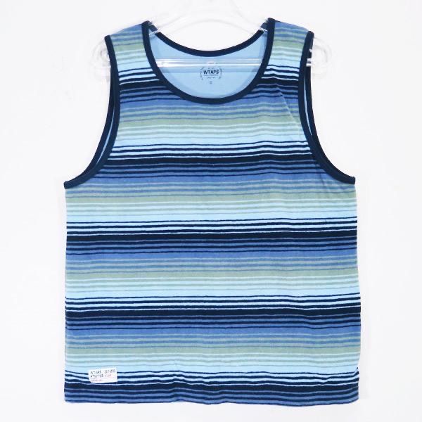 WTAPS ダブルタップス 11SS SLEEVELESS タンクトップ ブルー