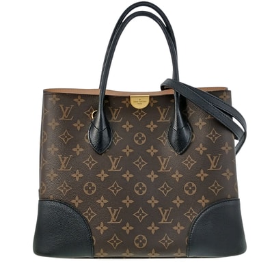 【再値下げ】LOUIS VUITTON ルイ・ヴィトン フランドリン トートバッグ M41595 モノグラムマカサー ブラウン レディース【中古】