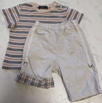 BURBERRY 子供 80cm シャツ&ハーフパンツ
