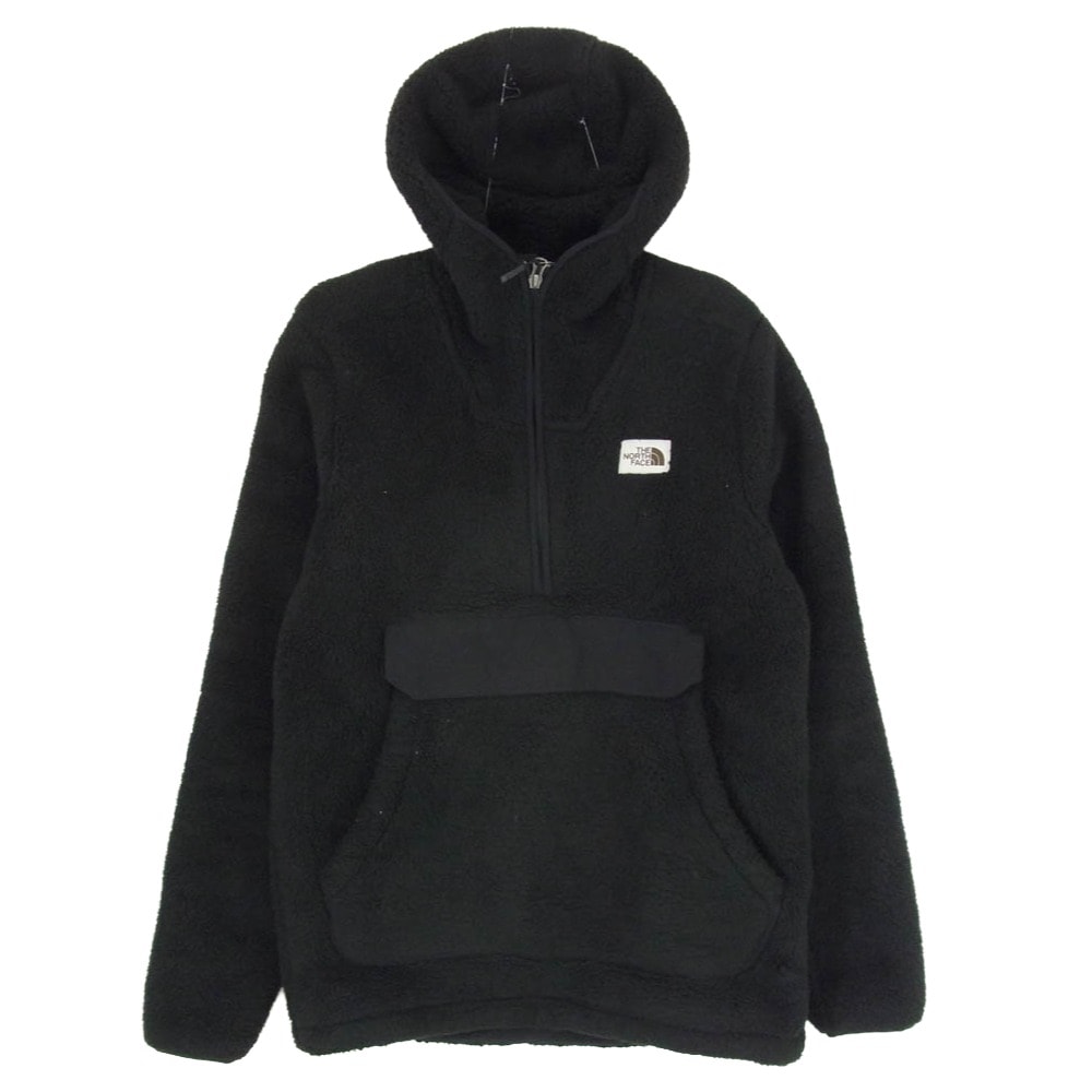 THE NORTH FACE ノースフェイス ジャケット NP02002Z CAMPSHIRE PULLOVER HOODIE プルオーバー フリース アノラック パーカー ブラック系 XS【中古】