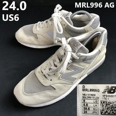 new balance/ニューバランス★MRL996 AG/ローカットスニーカー【US6/24.0/ユニセックス/gray】REV LITE/sneakers/Shoes/trainers◆bG-190