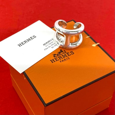 HERMES エルメス オスモズ GM リング シルバー925 リング・指輪 14号 シルバー
61436