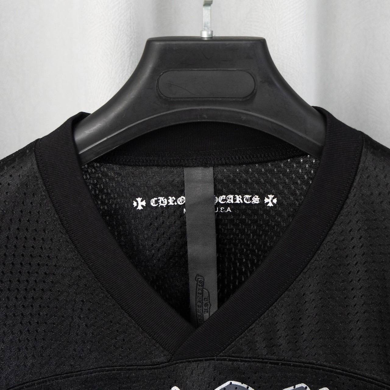 Chrome Hearts Mesh Warm Up Jersey L/S Cut Saw "Black"