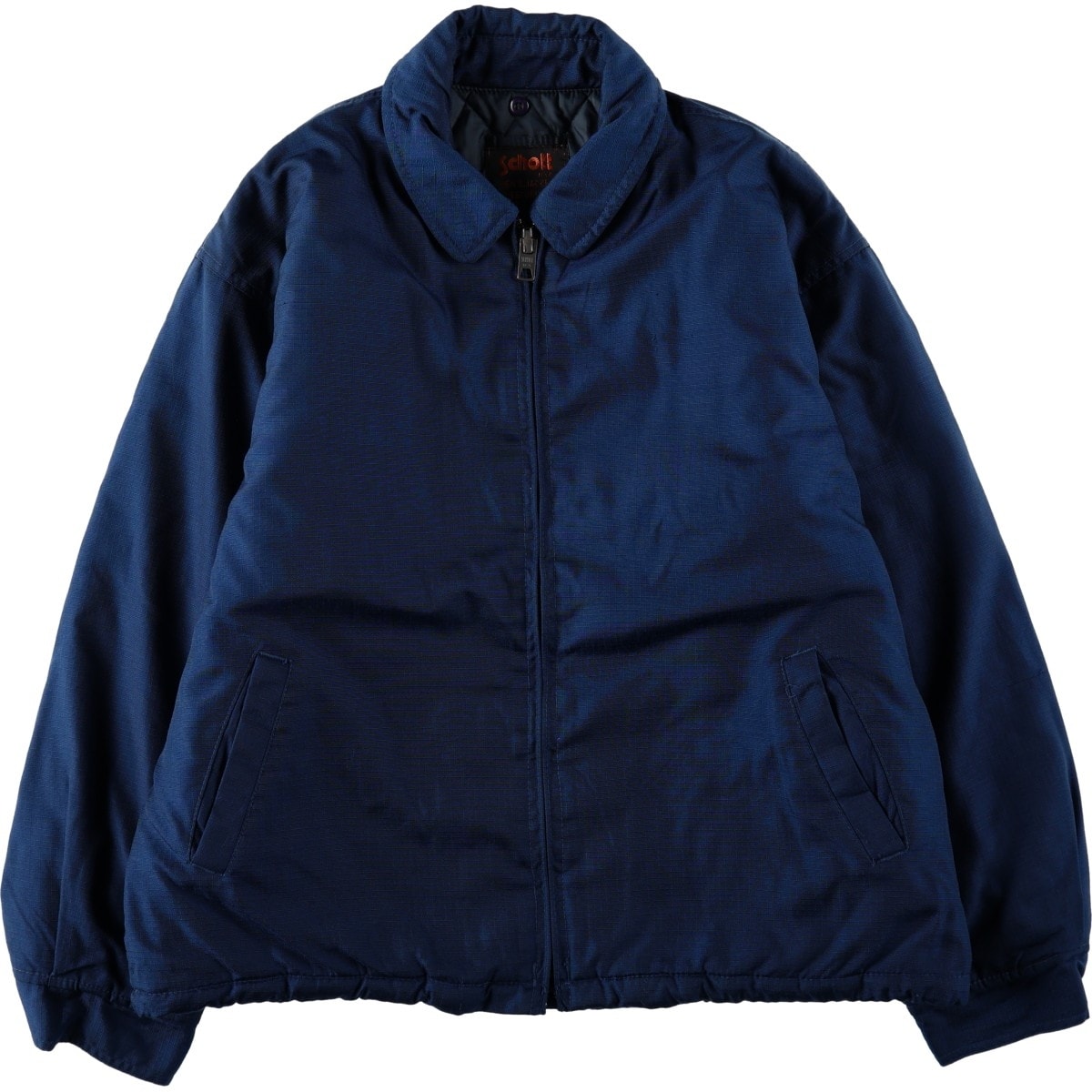 古着 ショット SCHOTT リップストップ 中綿ジャケット パファージャケット メンズL相当/eaa674718