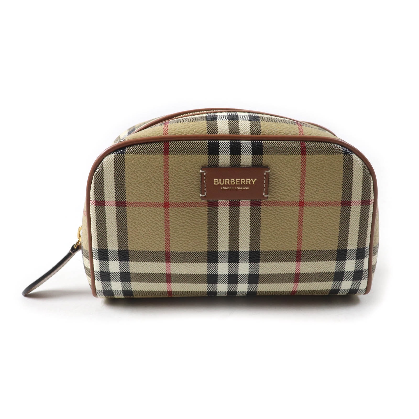 美品 バーバリー
 アクセサリーポーチ ベージュ レディース 8067159