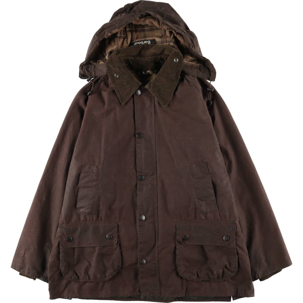 古着 00年代~ バブアー Barbour BEDALE ビデイル 3ワラント フード付き ワックスコットン オイルドジャケット 英国製 メンズL相当/eaa459817