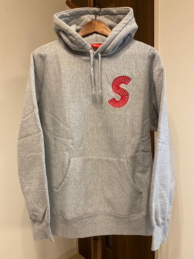 Supreme S Logo Hooded Sweatshirt "Heather Grey" (20FW)