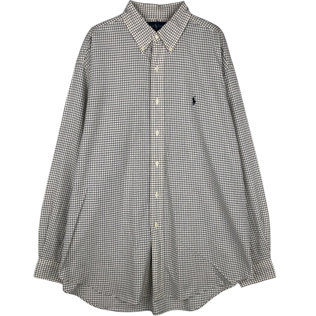 古着 ラルフローレン Ralph Lauren BLAKE 長袖 ボタンダウンチェックシャツ メンズL相当/eaa628972