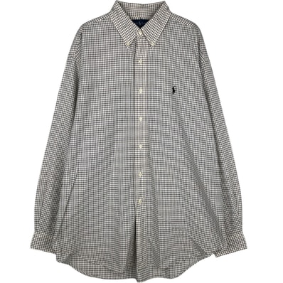 古着 ラルフローレン Ralph Lauren BLAKE 長袖 ボタンダウンチェックシャツ メンズL相当/eaa628972