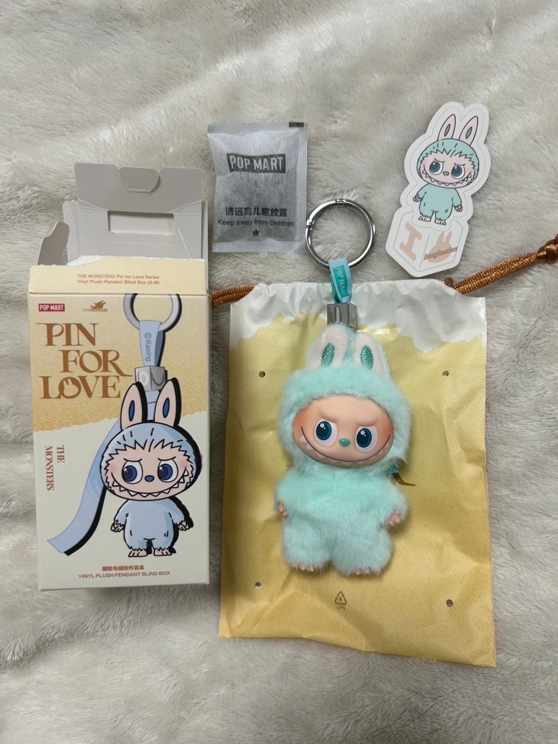 POP MART THE MONSTERS (LABUBU) Pin for Love Series-Vinyl Plush Pendant (A-M) I