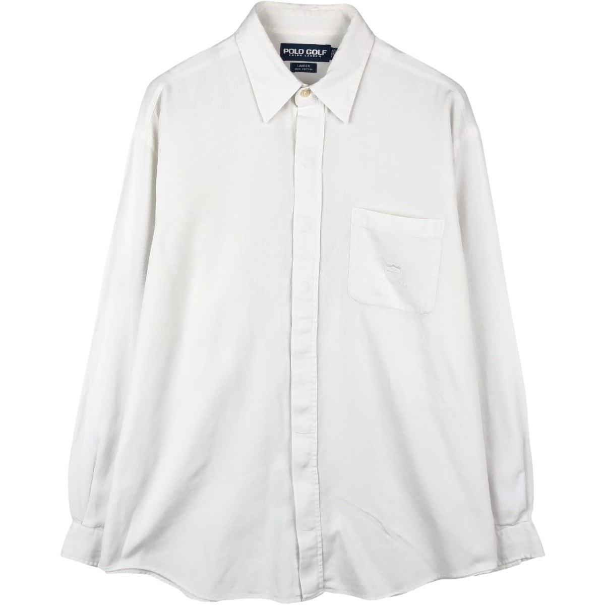 古着 ラルフローレン Ralph Lauren POLO GOLF ポロゴルフ LANGER 長袖 コットンシャツ メンズL相当/eaa669024