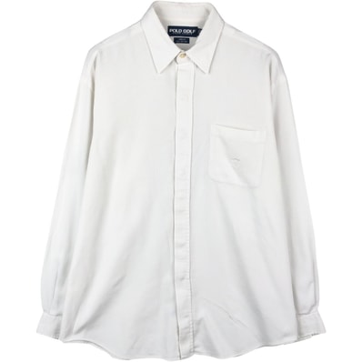 古着 ラルフローレン Ralph Lauren POLO GOLF ポロゴルフ LANGER 長袖 コットンシャツ メンズL相当/eaa669024
