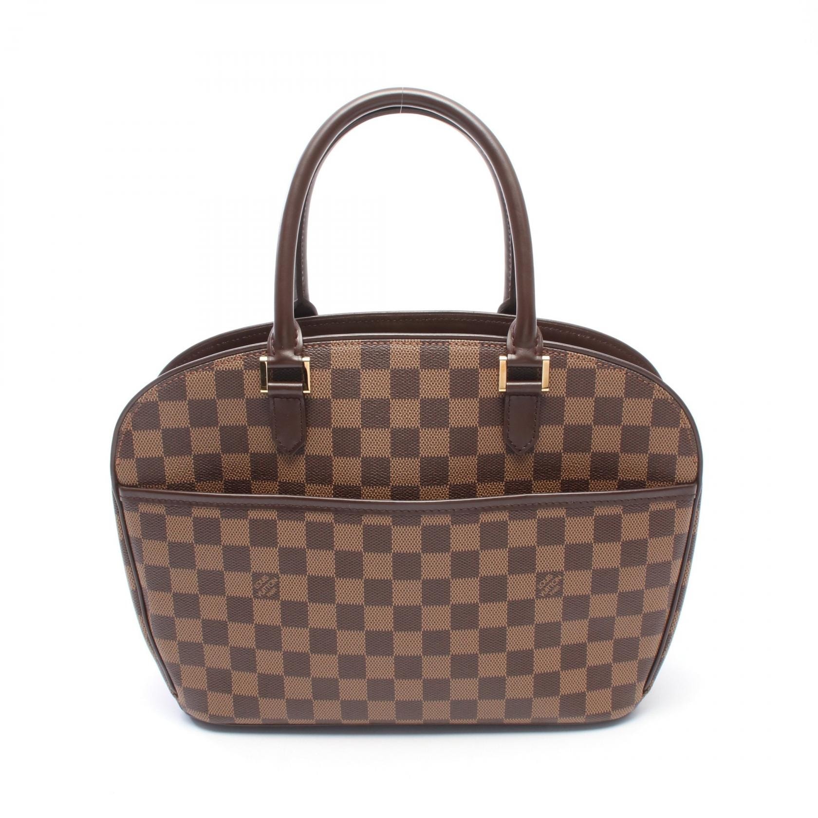 ルイ・ヴィトン LOUIS VUITTON サリア オリゾンタル ダミエエベヌ ハンドバッグ バッグ PVCコーティングキャンバス レザー ダミエ エベヌ レディース ブラウン系 N51282 【中古】