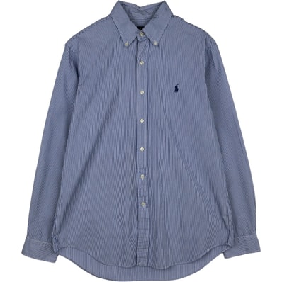 古着 ラルフローレン Ralph Lauren 長袖 ボタンダウンストライプシャツ メンズM相当/eaa632580