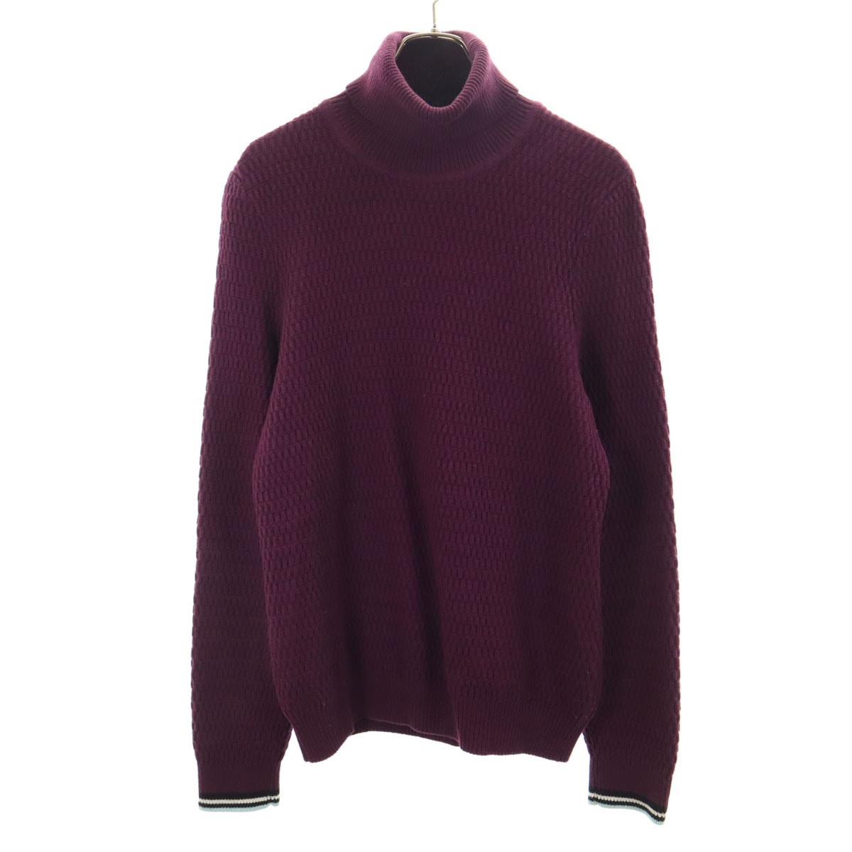 LACOSTE ラコステ 長袖 タートルネック セーター XS ワインレッド ニット