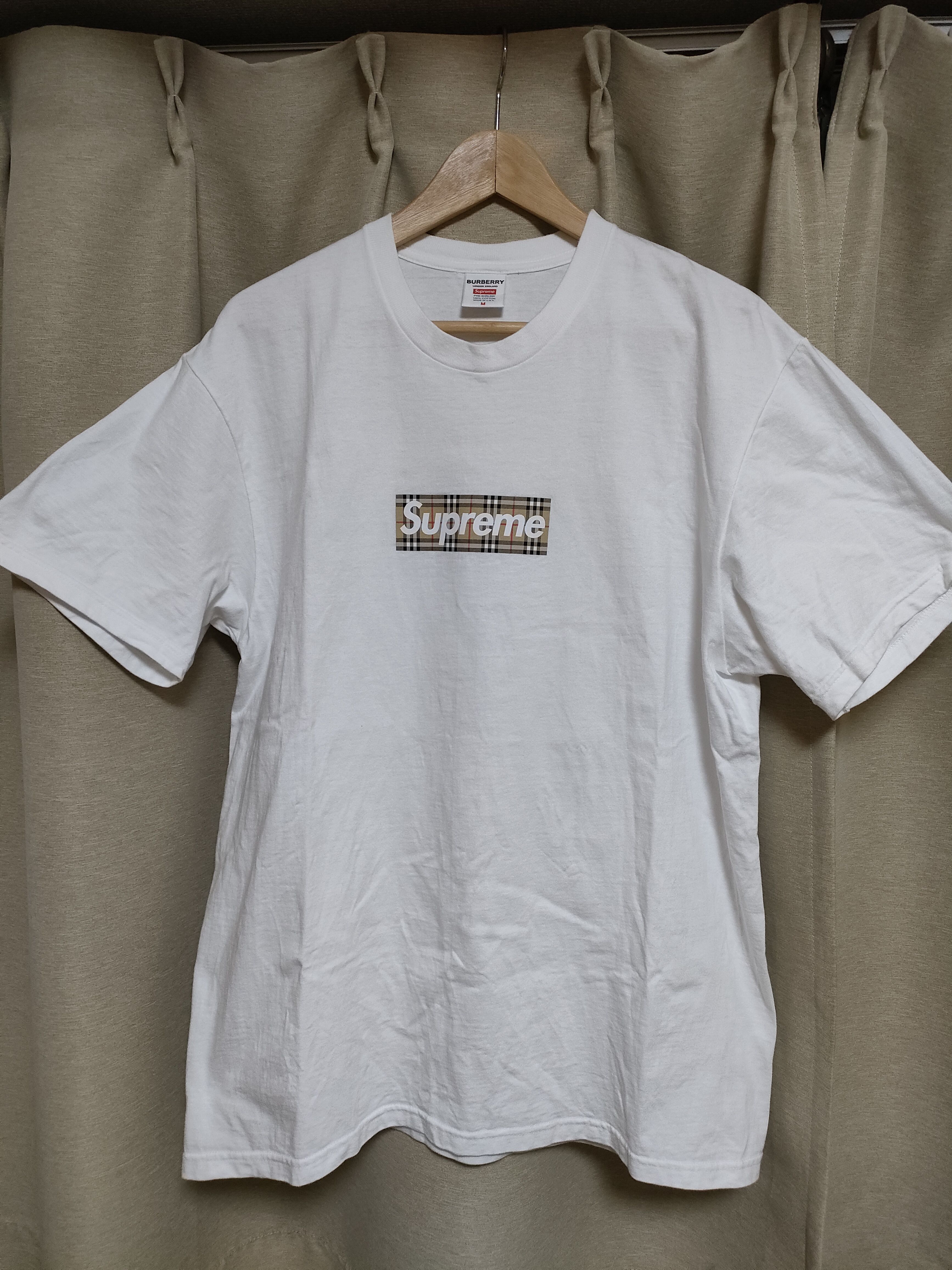 Supreme / Burberry Box Logo Tee "White"