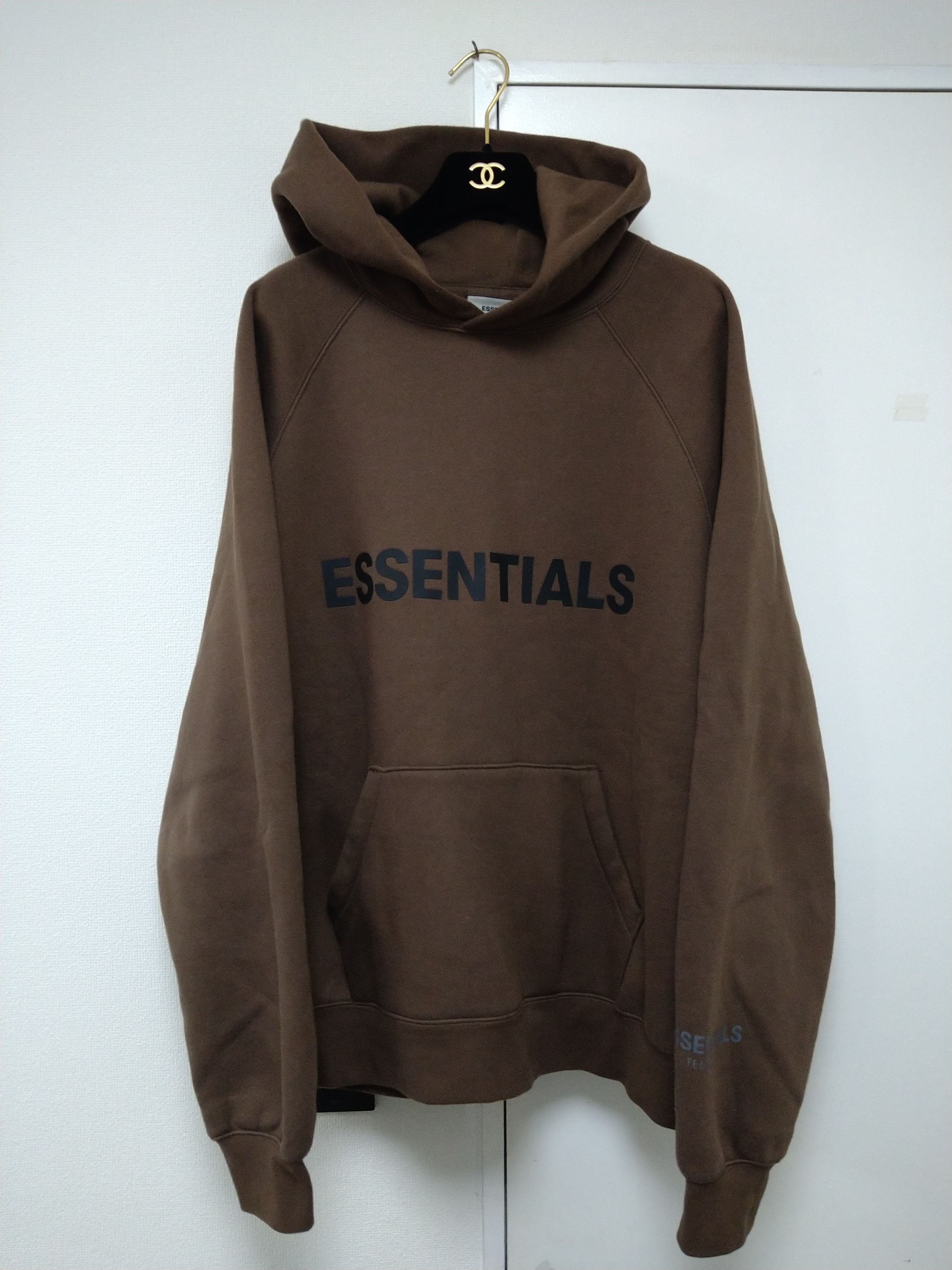 FEAR OF GOD ESSENTIALS / SSENSE 3D Silicon Applique Pullover Hoodie "Rain Drum"