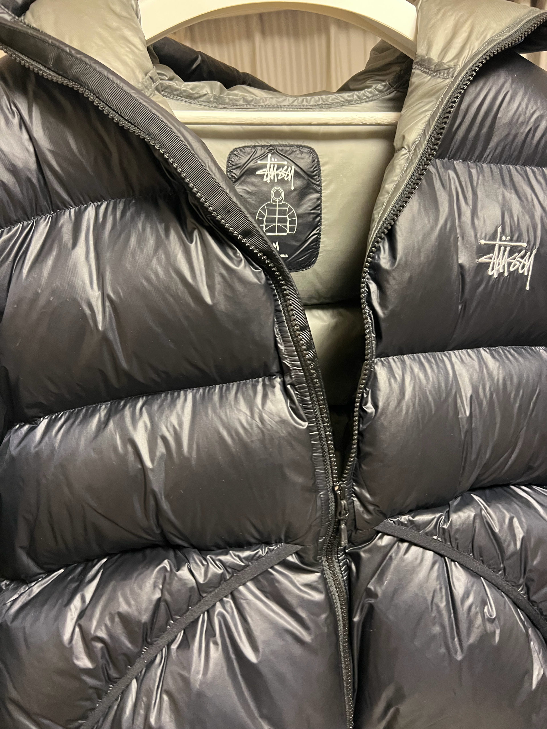 Stussy Down Parka Micro Ripstop "Phantom Black"