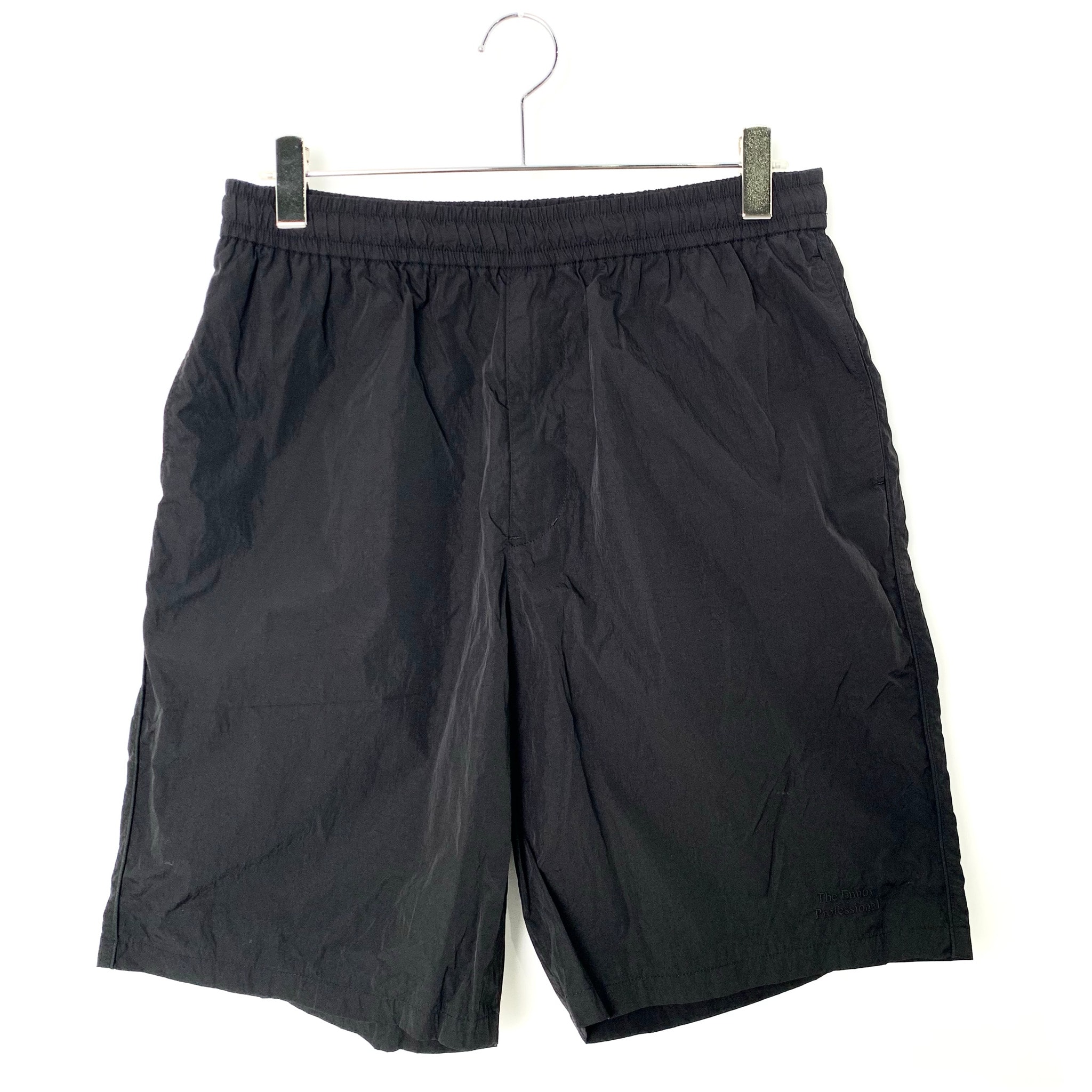 ENNOY Stylistshibutsu Piping Nylon Shorts "Black/Black"