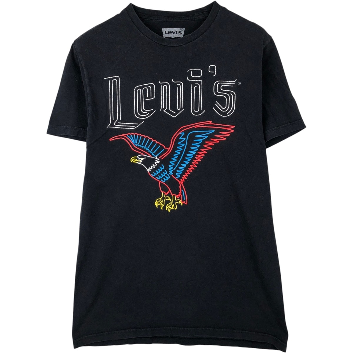 古着 リーバイス Levi's 鷲柄 イーグル柄 プリントTシャツ メンズM相当/eaa647812