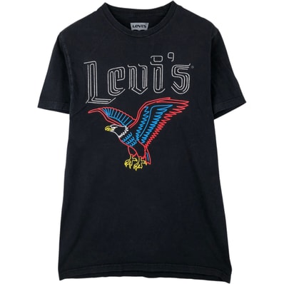 古着 リーバイス Levi's 鷲柄 イーグル柄 プリントTシャツ メンズM相当/eaa647812