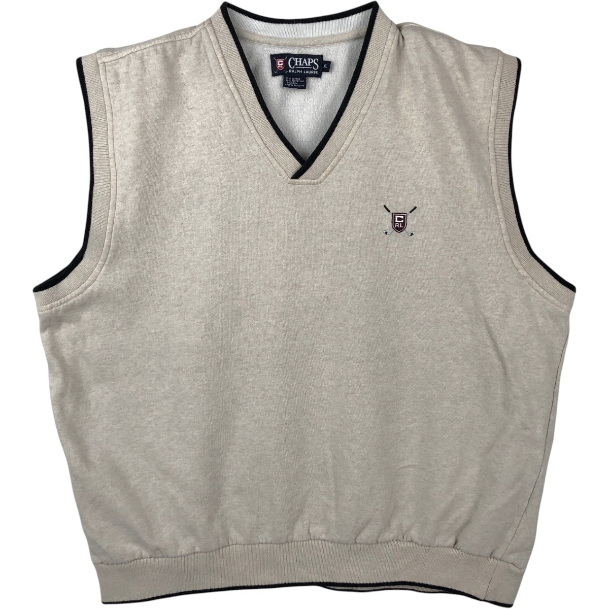 古着 ラルフローレン Ralph Lauren CHAPS Vネック チャップス スウェットベスト メンズXL相当/eaa656314