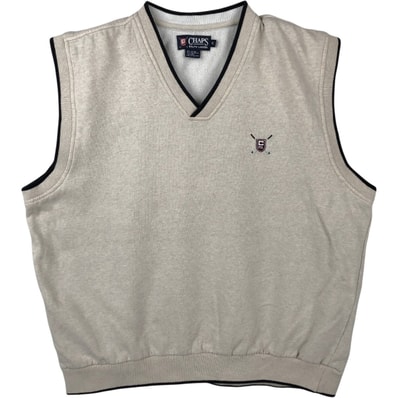 古着 ラルフローレン Ralph Lauren CHAPS Vネック チャップス スウェットベスト メンズXL相当/eaa656314