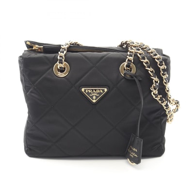 プラダ PRADA Re-Edition 1995 ショルダーバッグ バッグ ナイロン サフィアーノレザー レディース ブラック系 1BG468 【中古】