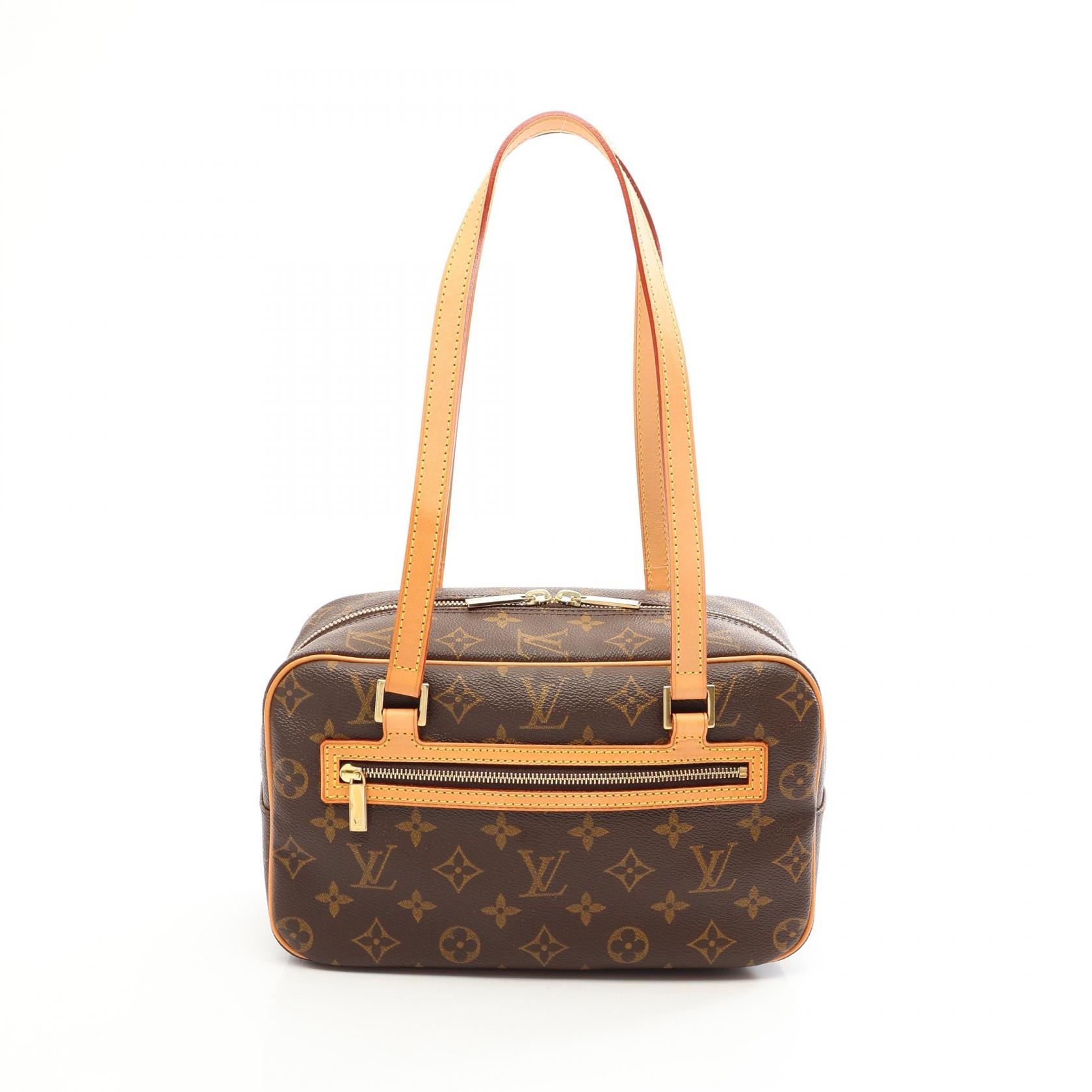 ルイ・ヴィトン LOUIS VUITTON シテMM ショルダーバッグ バッグ PVCコーティングキャンバス レザー モノグラム レディース ブラウン系 M51182 【中古】