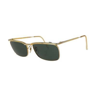 Ray-Ban レイバン ヴィンテージ ボシュロム ゴールド グリーン メタル サングラス 男女兼用 スクエア 602492 【中古】