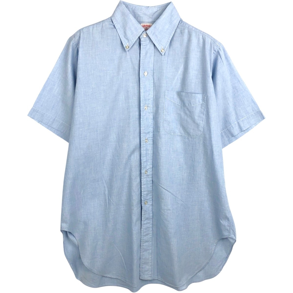 古着 ブルックスブラザーズ Brooks Brothers MAKERS 半袖 ボタンダウンシャツ メンズL相当/eaa668134