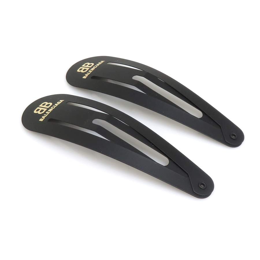 バレンシアガ BALENCIAGA  ヘアピン メタル ブラック レディース【中古】 h32136b