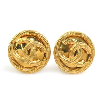 シャネル CHANEL イヤリング ココマーク メタル ゴールド レディース【中古】 e62030k