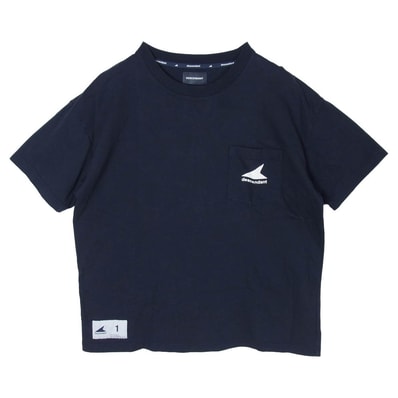 DESCENDANT ディセンダント Tシャツ 241ATDS-CSM33 CETUS ORGANIC COTTON CROP SS 半袖Tシャツ ネイビー系 1【中古】