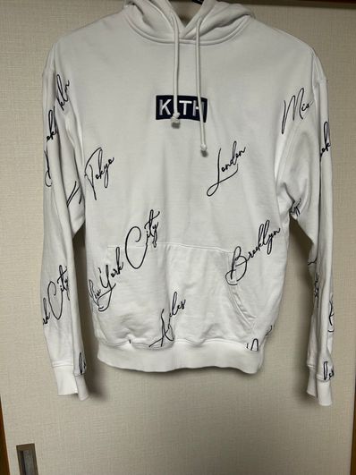 Kith City Script Hoodie "White"