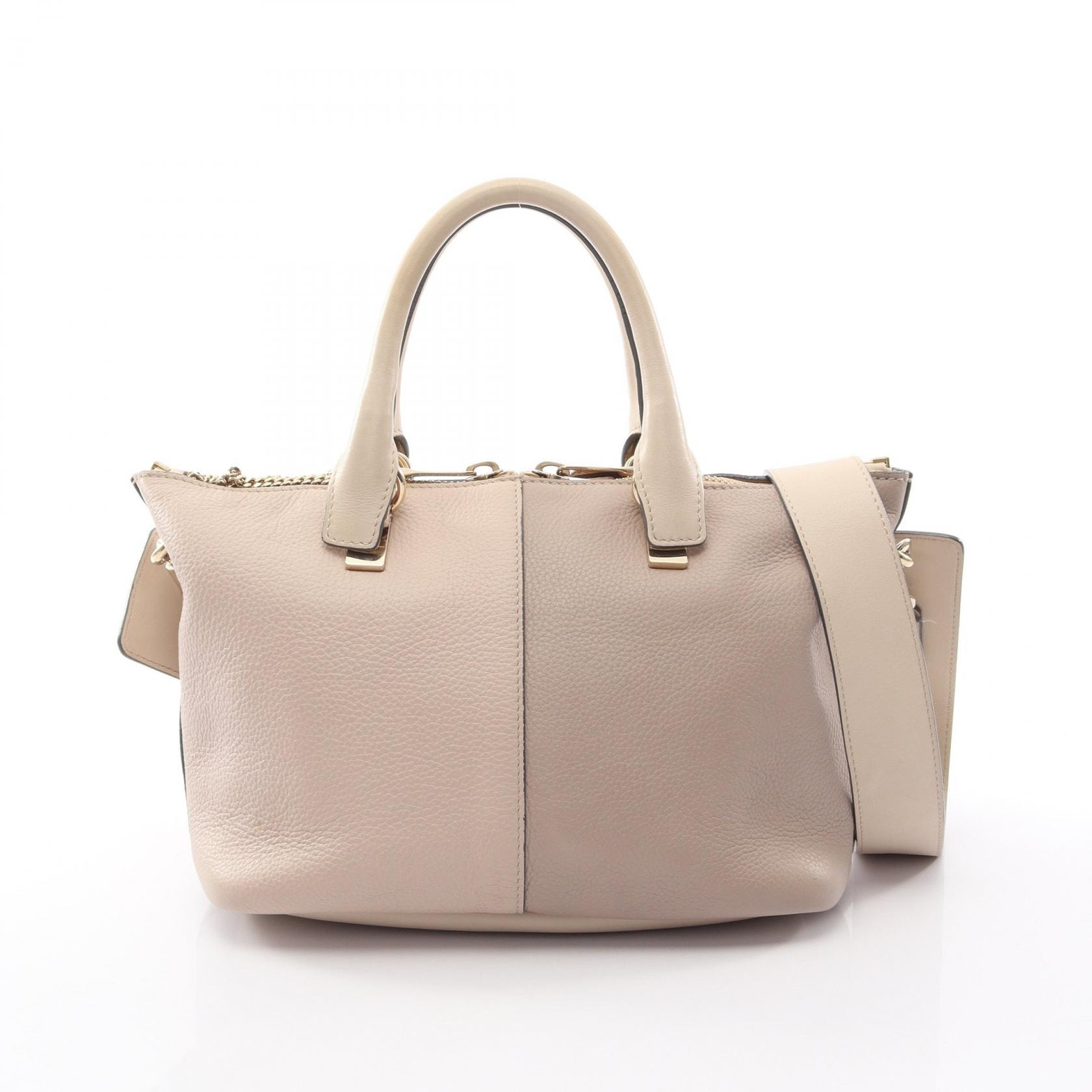 クロエ Chloe ベイリー バイカラー 2WAY ハンドバッグ バッグ レザー レディース アイボリー系 / ベージュ系 【中古】