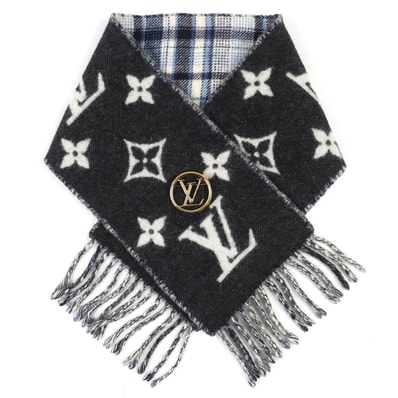 極美品 ルイヴィトン マフラー エシャルプ ミニ レイキャビック M76361